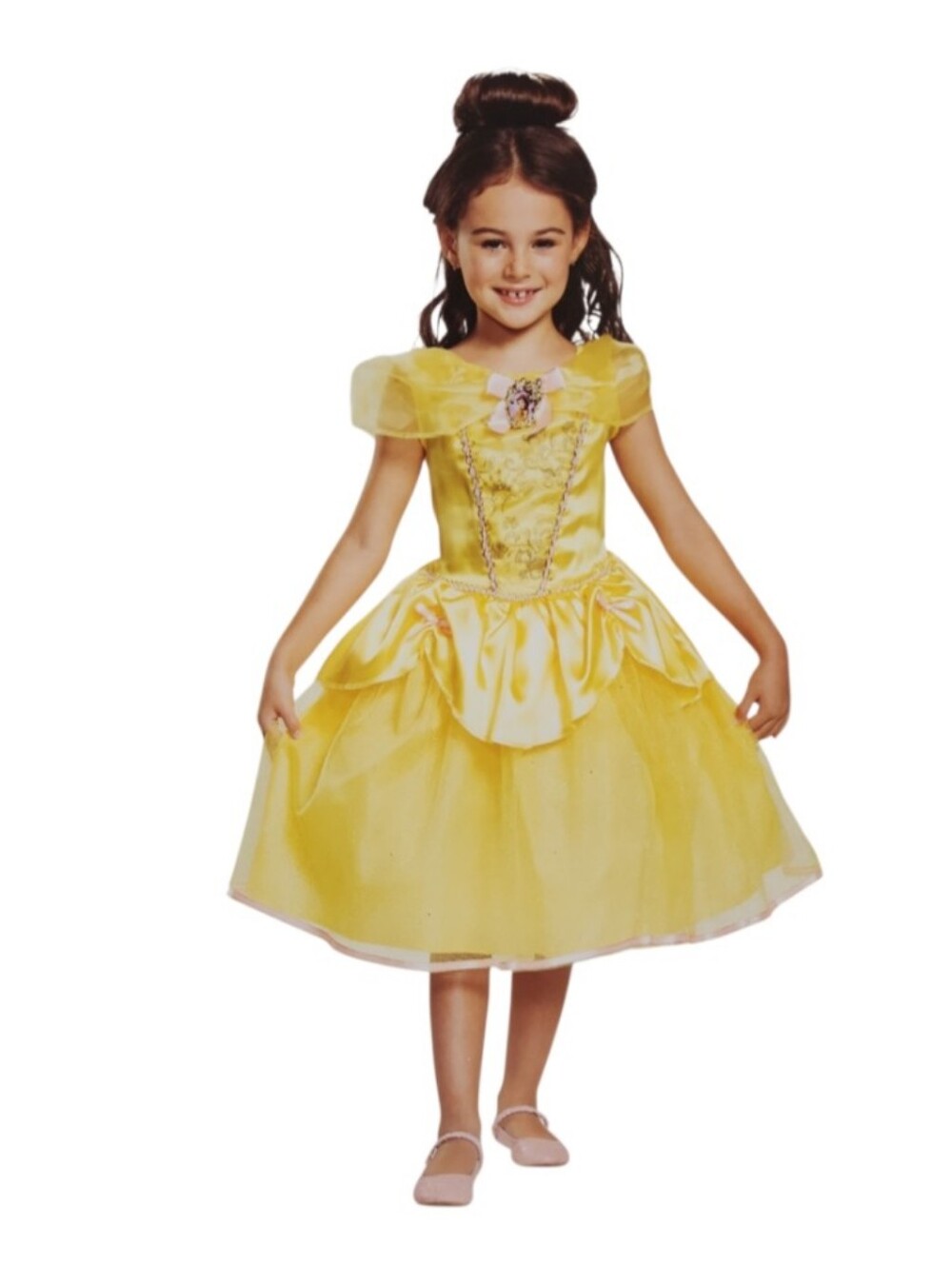 Girls Disney Princess Belle Yellow Dress Costume S/P(4-6X)